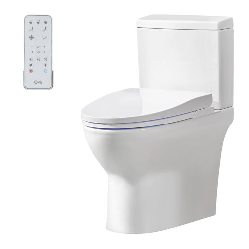 Ove Decors 1.27 GPF Elongated Chair Height Floor Mounted Bidet Toilet